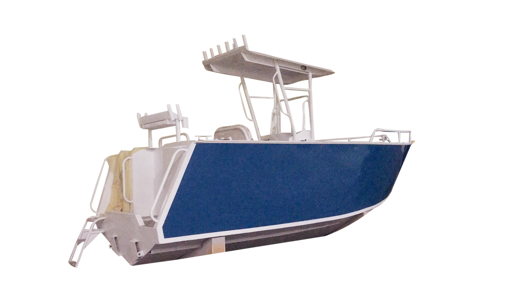 Barco de aluminio de remolques de pintura de ruido pequeño